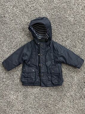 GAP Baby Navy Sherpa-Lined Jacket (12-18mons)